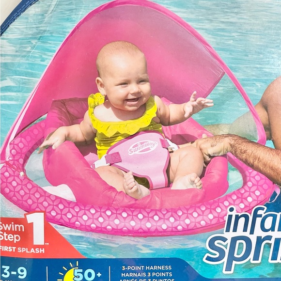 New with tags INFANT SPRING FLOAT with 3 point harness & Sun Canopy 50+UPF - Picture 2 of 3